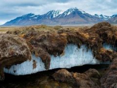 Presence of thick ground ice within permafrost